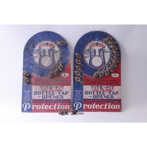 Protection, Store Display set Tite-Fit Bottle Caps and Openers Set, Modern Metal